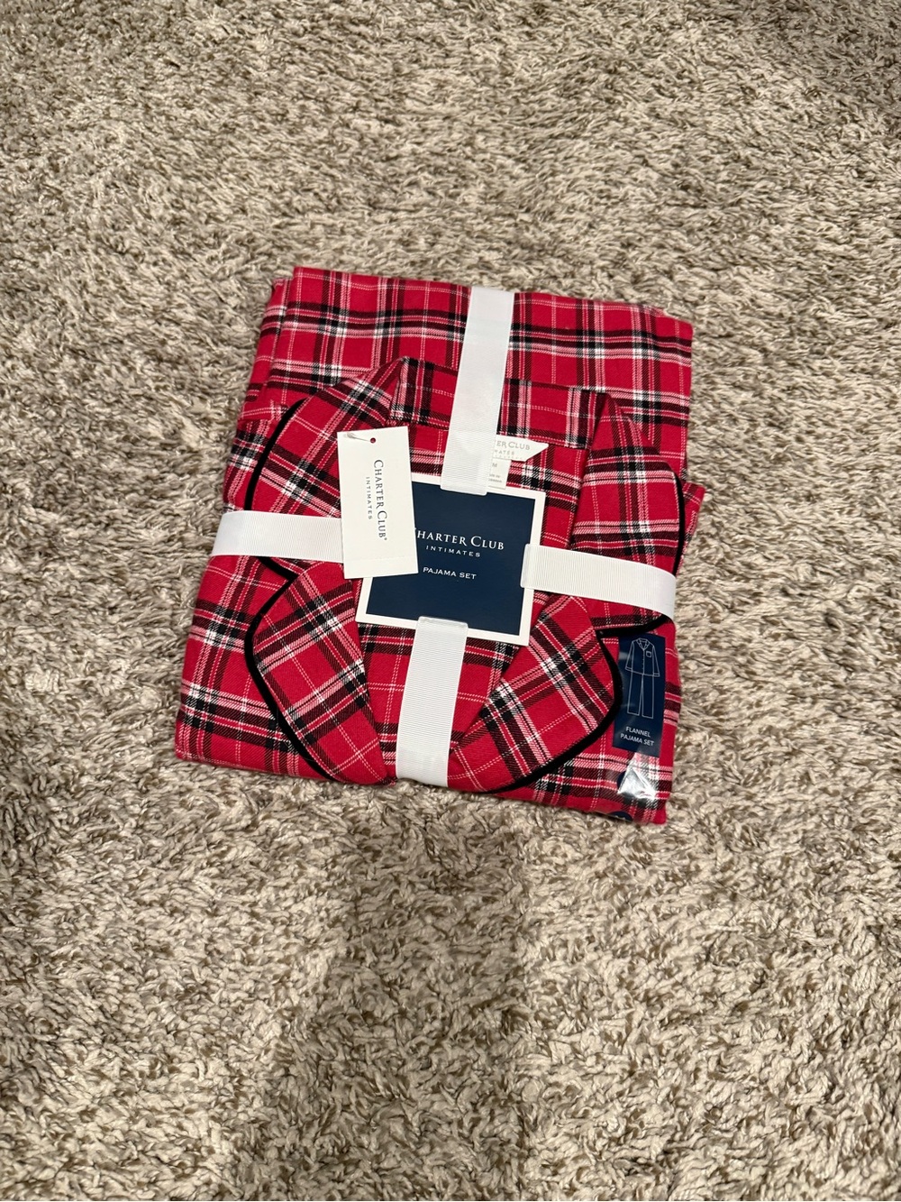 Charter Club Red Plaid Women's Pajama Set